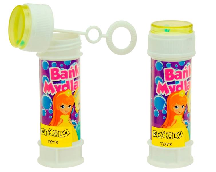 0480 DMUCHANE BAŃKI 60ml BAŃKI MYDLANE Z PŁYNEM + GRA LABIRYNT