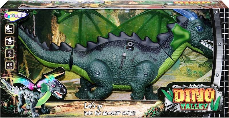 4447 DINOZAUR SMOK NA BATERIE CHODZI RYCZY ŚWIECI 