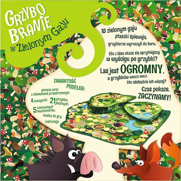 9880 Gra planszowa Grzybobranie w zielonym gaju 