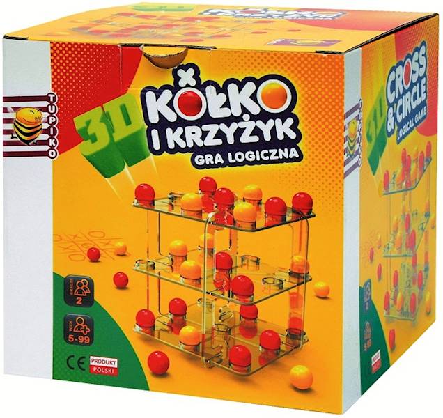 0151 EDUKACYJNA GRA LOGICZNA KÓŁKO I KRZYŻYK W 3D 