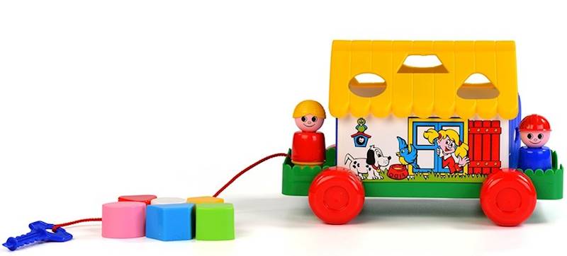 6202 DOMEK NA PLATFORMIE Z KÓŁKAMI + KLOCKI POLESIE