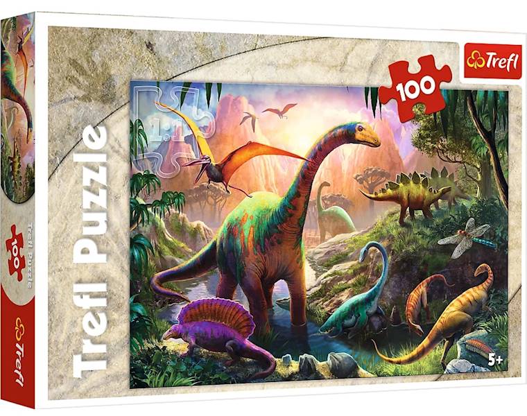 2776 PUZZLE 100 ELE TREFL ŚWIAT DINOZAURÓW