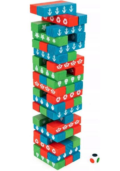 1529 ZRĘCZNOŚCIOWA GRA WIEŻA PSI PATROL JENGA