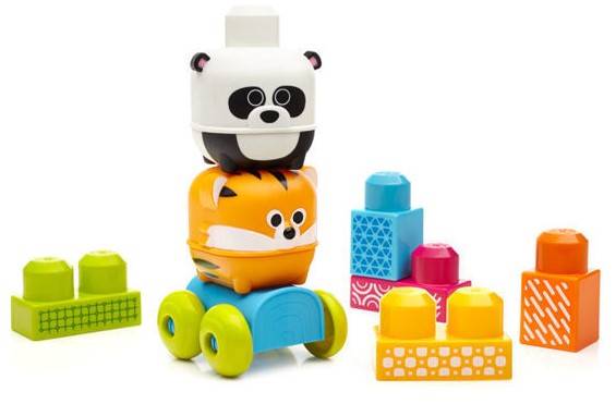 4396 MEGA BLOKS FIRST BUILDERS - PRZYJACIELE Z DŻUNGLI TYGRYS I PANDA 10ele