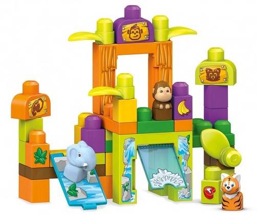 5240 MEGA BLOKS - PRZYGODOWE ZOO 45ele