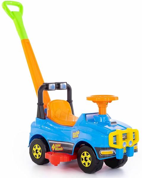 3378 WIELKI AUTO JEEP JEŹDZIK Z RĄCZKĄ PCHACZ
