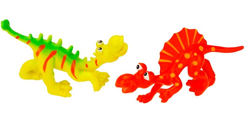 * 1153 ZESTAW GUMOWYCH KOLOROWYCH FIGUREK DINOZAURÓW DINOZAUR 