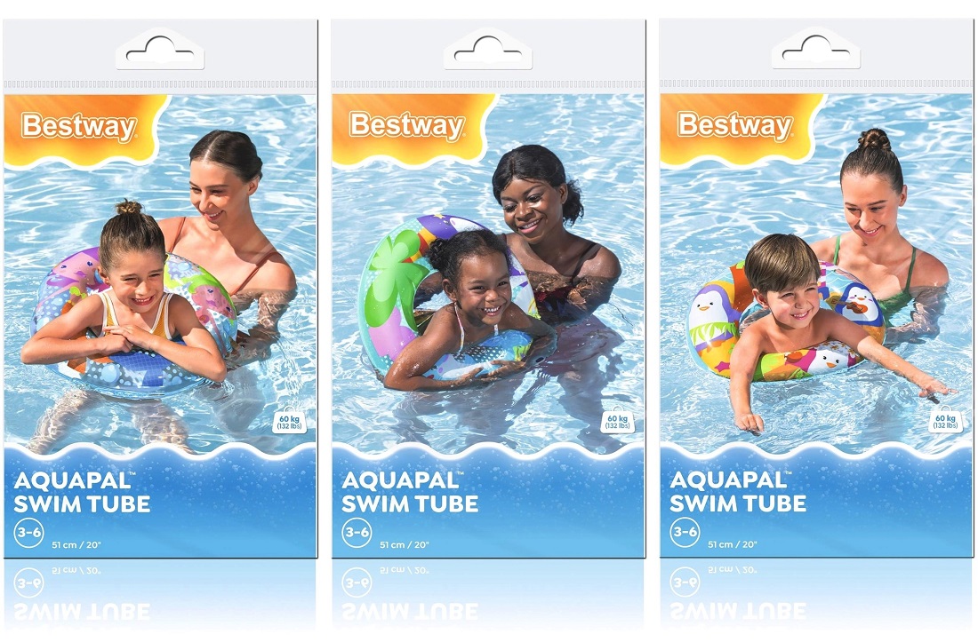 36113 Koło Dmuchane Do Pływania Dla Dzieci Bestway 51 cm 3-6 Lat