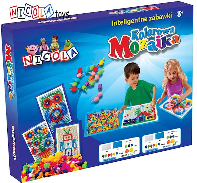 * 3119 MOZAIKA MOZAIKA UKLADANKA W WALIZCE GRZYBKI 600 ele 