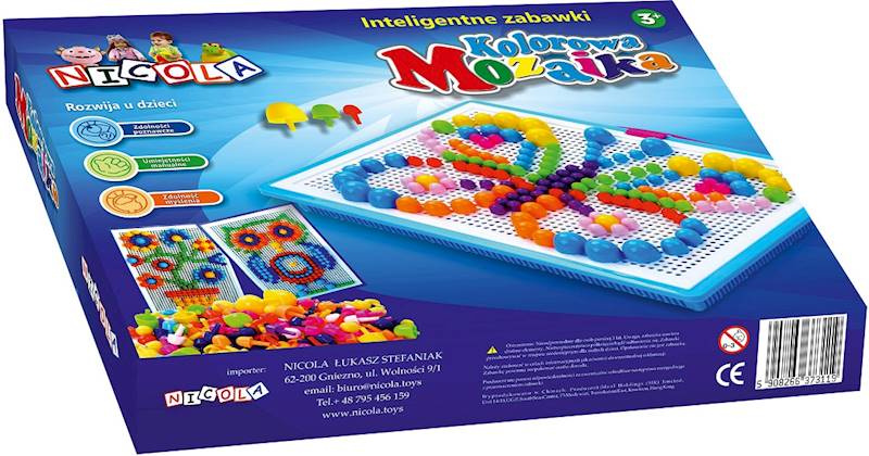 * 3119 MOZAIKA MOZAIKA UKLADANKA W WALIZCE GRZYBKI 600 ele 