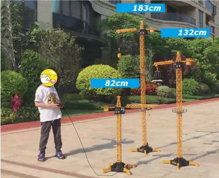 * 3140 WIELKI 183cm DŹWIG ŻURAW ZDALNIE STEROWANY