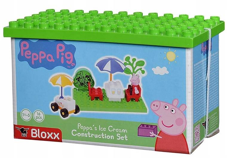 1029 KLOCKI BIG BLOXX ŚWINKA PEPPA NA LODACH
