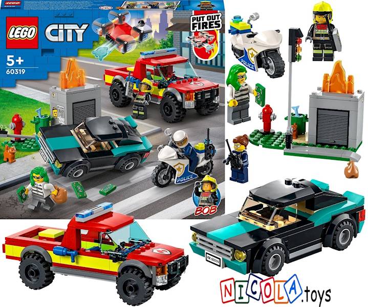 60319 KLOCKI LEGO CITY AKCJA STRAŻACKA I POŚCIG 