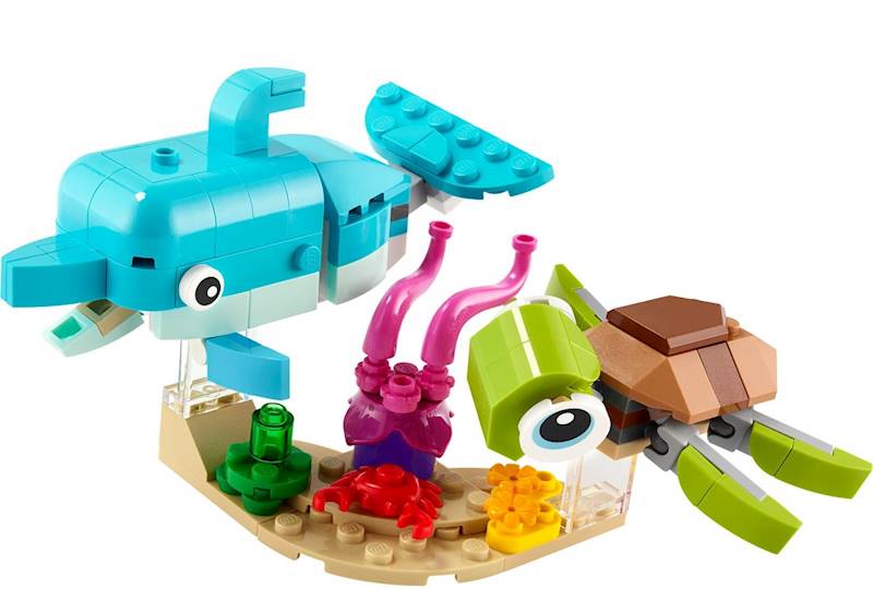 31128 KLOCKI LEGO CREATOR 3w1 DELFIN I ŻÓŁW 