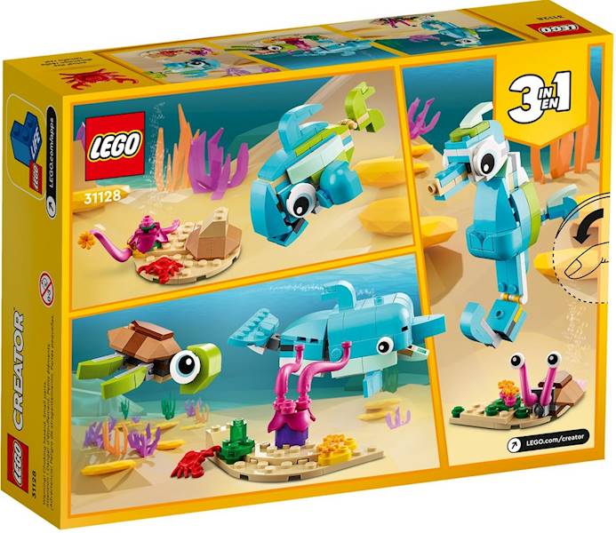 31128 KLOCKI LEGO CREATOR 3w1 DELFIN I ŻÓŁW 