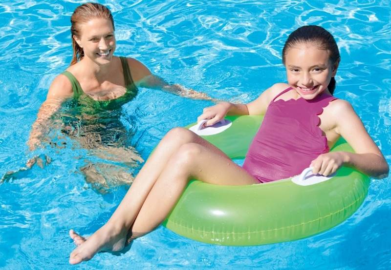 59258 DUŻE DMUCHANE KOŁO KÓŁKO Z UCHWYTAMI INTEX