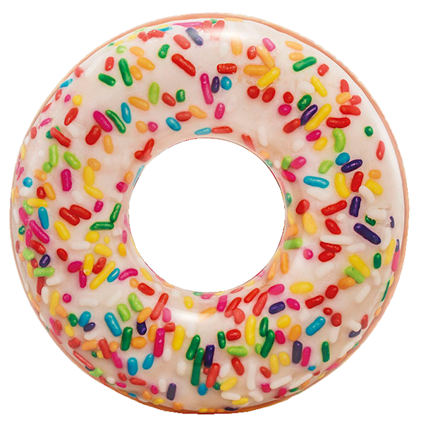 56263 KOŁO 99cm DUŻE DMUCHANE KOŁO DONUT PĄCZEK INTEX
