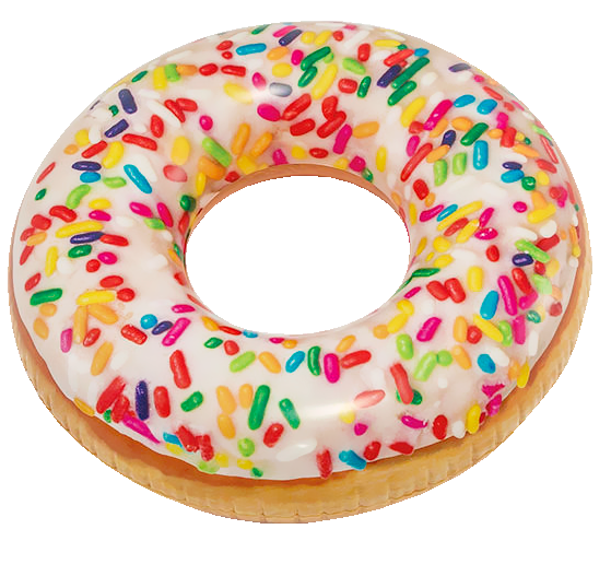 56263 KOŁO 99cm DUŻE DMUCHANE KOŁO DONUT PĄCZEK INTEX