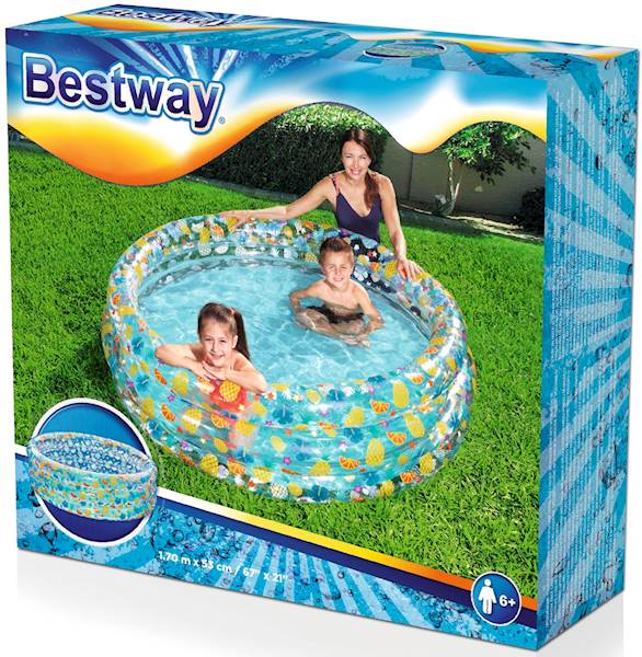 51048 DUŻY 170cm BASEN DMUCHANY BASENIK BESTWAY