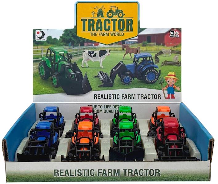 3171 TRAKTOR Z TUREM POJAZD ROLNICZY KOLOROWY CIĄGNIK