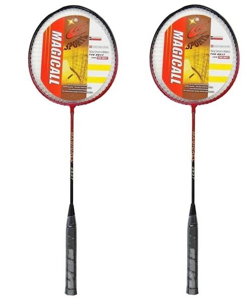 * 3874 Zestaw do gry badminton rakiety paletki pokrowiec lotka