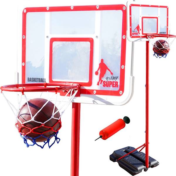 * 3522 Zestaw do kosza 195cm solidny metalowy kosz koszykówka Nba