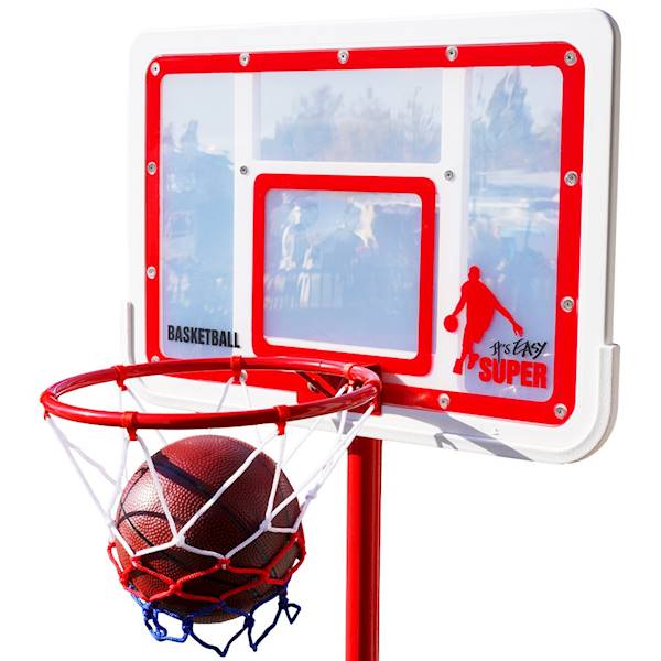 * 3522 Zestaw do kosza 195cm solidny metalowy kosz koszykówka Nba
