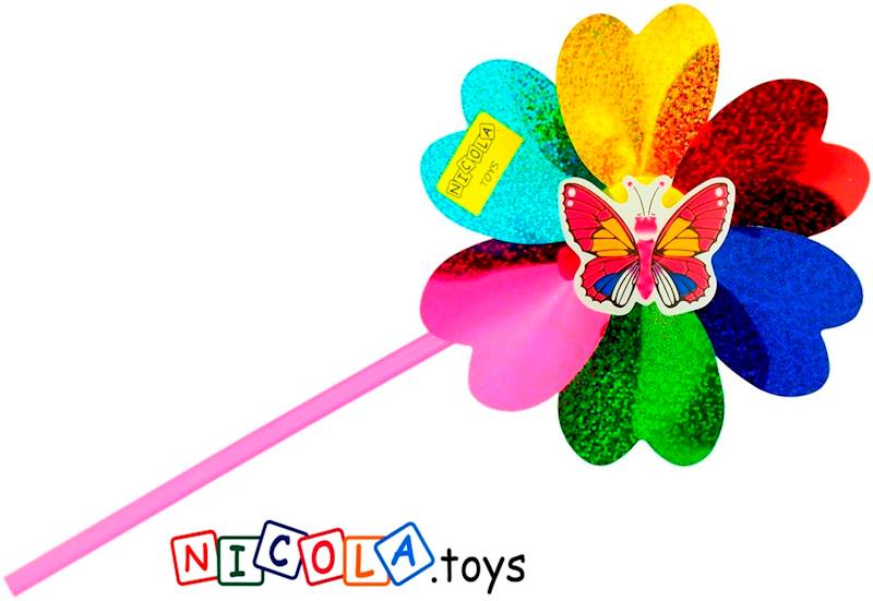 * 3690 WIATRAK WIATRACZEK HOLOGRAM KOLOROWY 15cm