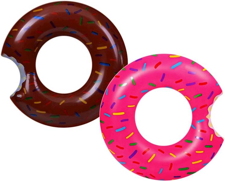 * 3904 KOŁO KÓŁKO DMUCHANE DO PŁYWANIA PĄCZEK DONUT 67cm