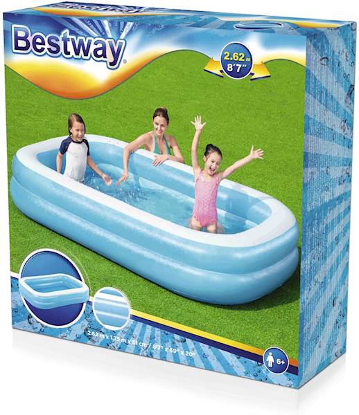 54006 DUŻY DMUCHANY BASEN 262x175x51 BESTWAY 54006