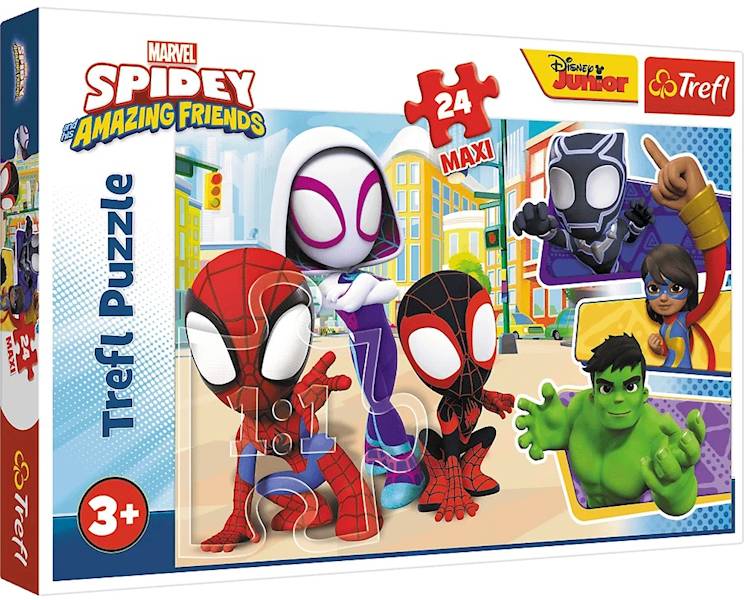3485 PUZZLE MAXI 24 ELE TREFL SPIDEY I PRZYJACIELE