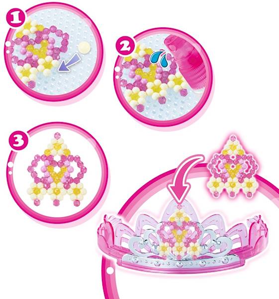 6047 KORALIKI WODNE AQUABEADS BROKATOWA KORONA