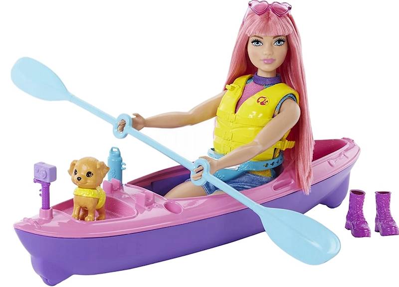 2427 BARBIE DAISY NA KEMPINGU LALKA + KAJAK