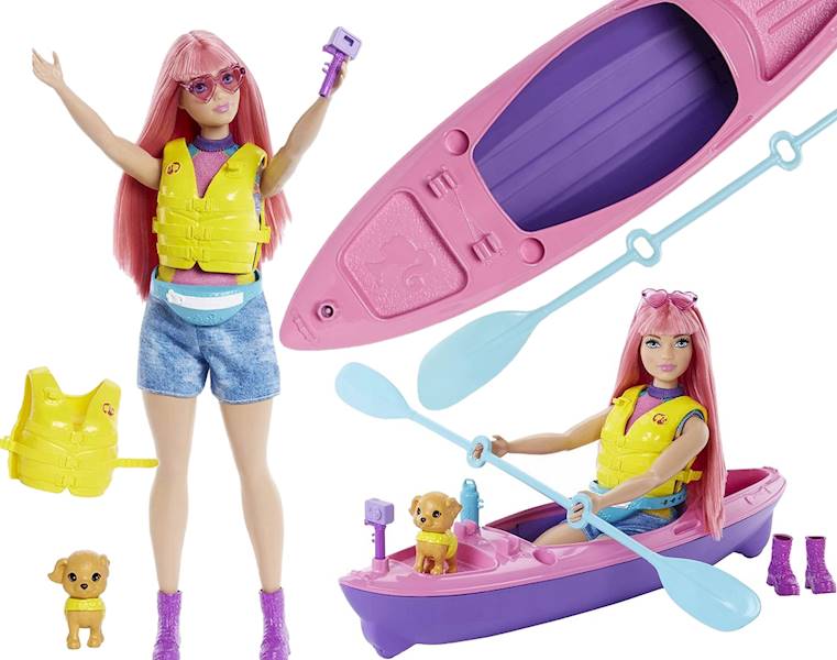2427 BARBIE DAISY NA KEMPINGU LALKA + KAJAK