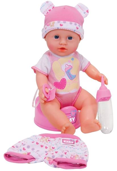 4852 LALKA NEW BORN BABY BOBAS + AKCESORIA