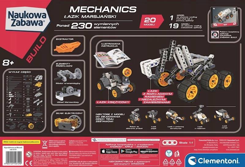 50729 CLEMENTONI MECHANICS ŁAZIK MARSJAŃSKI