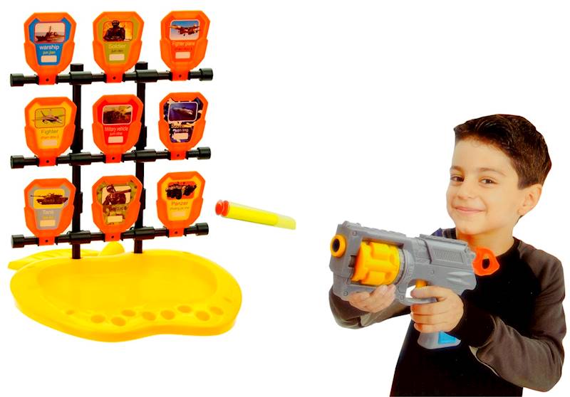 * 4550 PISTOLET NA STRZAŁKI POCISKI TARCZA STRZELECKA 