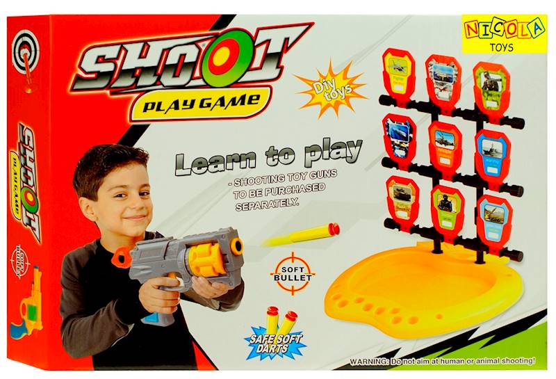 * 4550 PISTOLET NA STRZAŁKI POCISKI TARCZA STRZELECKA 
