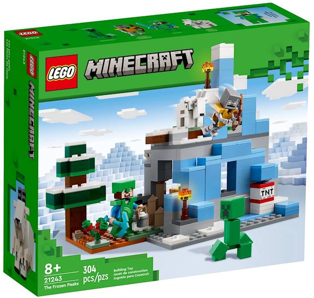 21243 KLOCKI LEGO MINECRAFT OŚNIEŻONE SZCZYTY