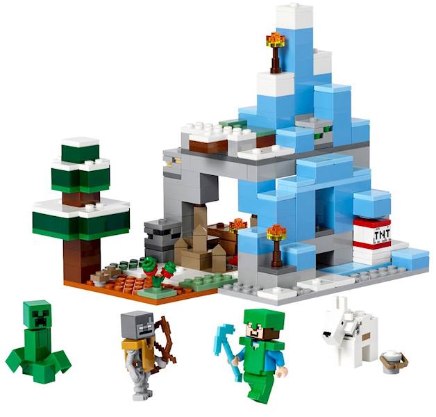 21243 KLOCKI LEGO MINECRAFT OŚNIEŻONE SZCZYTY