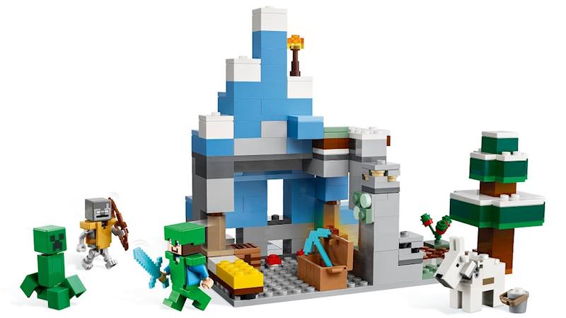 21243 KLOCKI LEGO MINECRAFT OŚNIEŻONE SZCZYTY