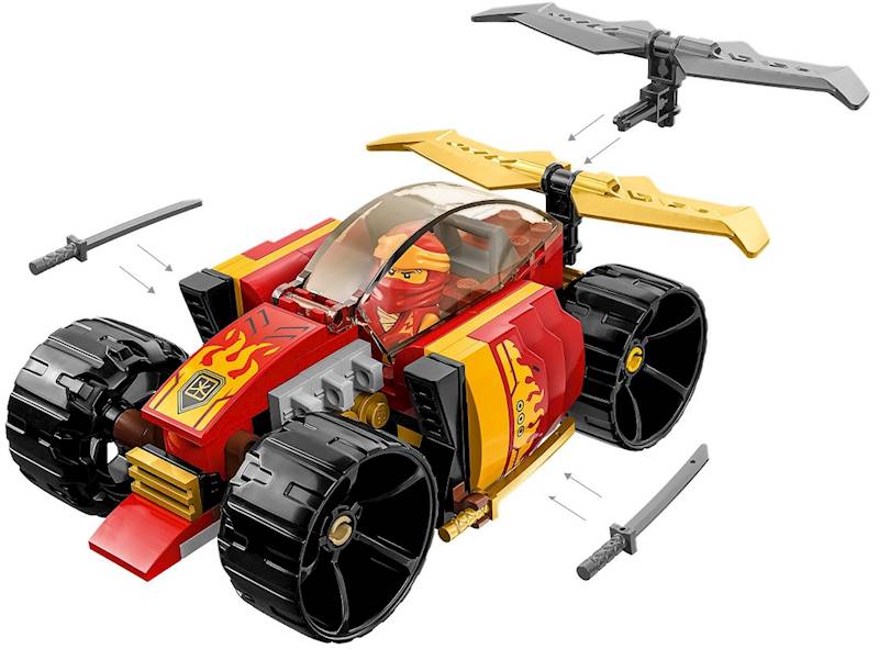 71780 LEGO NINJAGO SAMOCHÓD WYŚCIGOWY NINJA KAIA