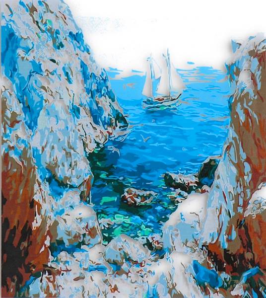 7636 MALOWANIE PO NUMERACH 50x40cm OBRAZ + FARBKI