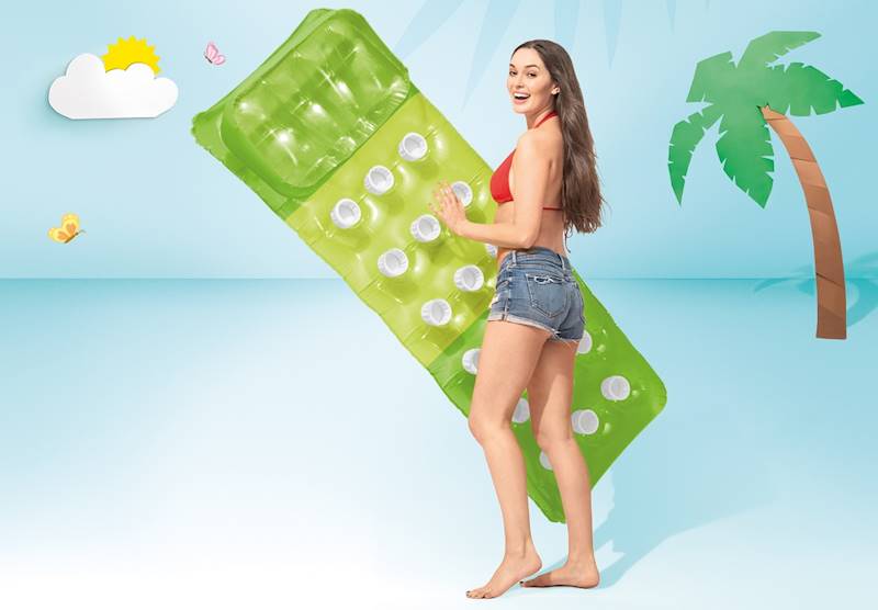 58890 MATERAC 188cm DMUCHANY DO PŁYWANIA INTEX