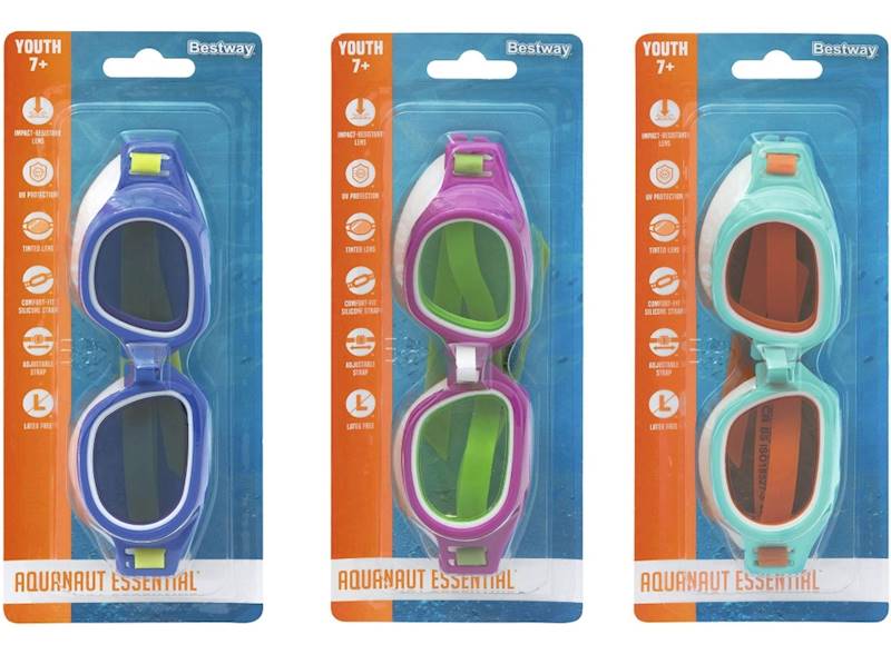 21003 Okulary do pływania nurkowania okularki 7+ Bestway Nowe