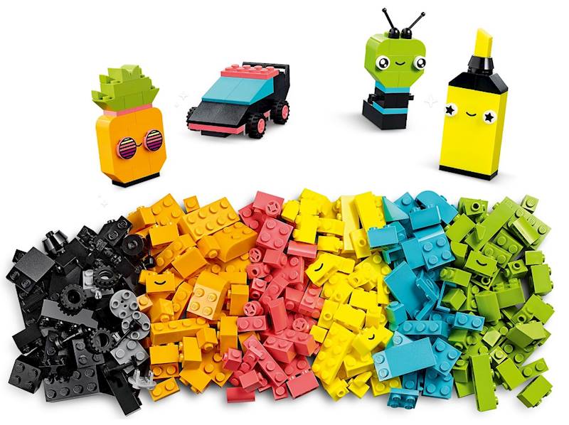 11027 LEGO CLASSIC ZABAWA NEONOWYMI KOLORAMI