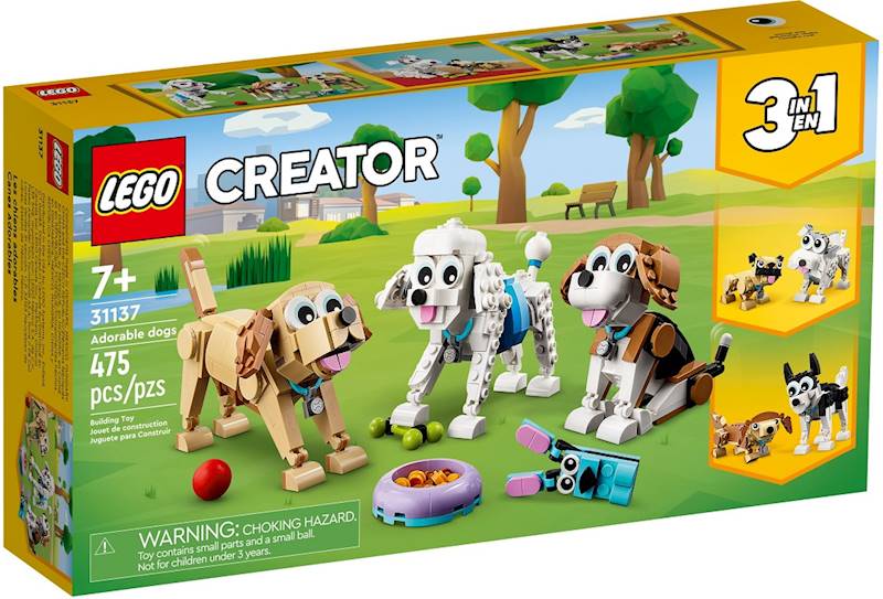 31137 KLOCKI LEGO CREATOR 3w1 UROCZE PSIAKI PIESKI