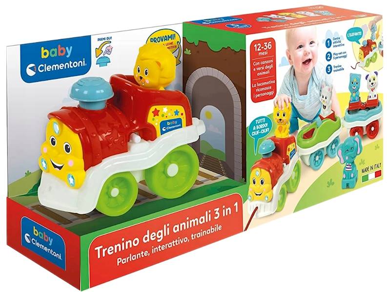 50802 CLEMENTONI 3w1 POCIĄG ZE ZWIERZĄTKAMI