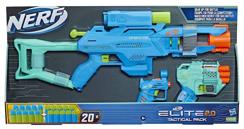 4430 NERF 3w1 ELITE 2.0 TACTICAL PACK WYRZUTNIE 