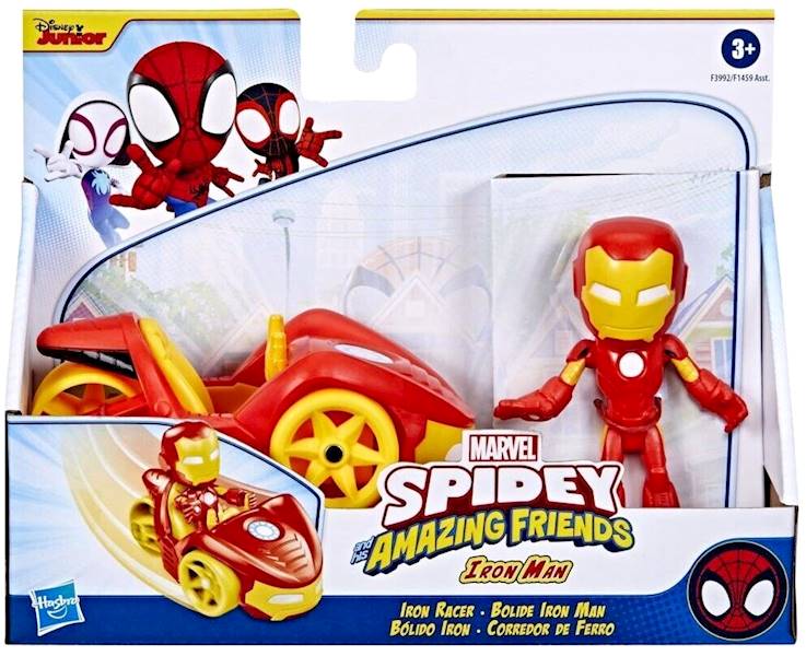 1810 SPIDEY I SUPER-KUMPLE IRON MAN FIGURKA Z POJAZDEM